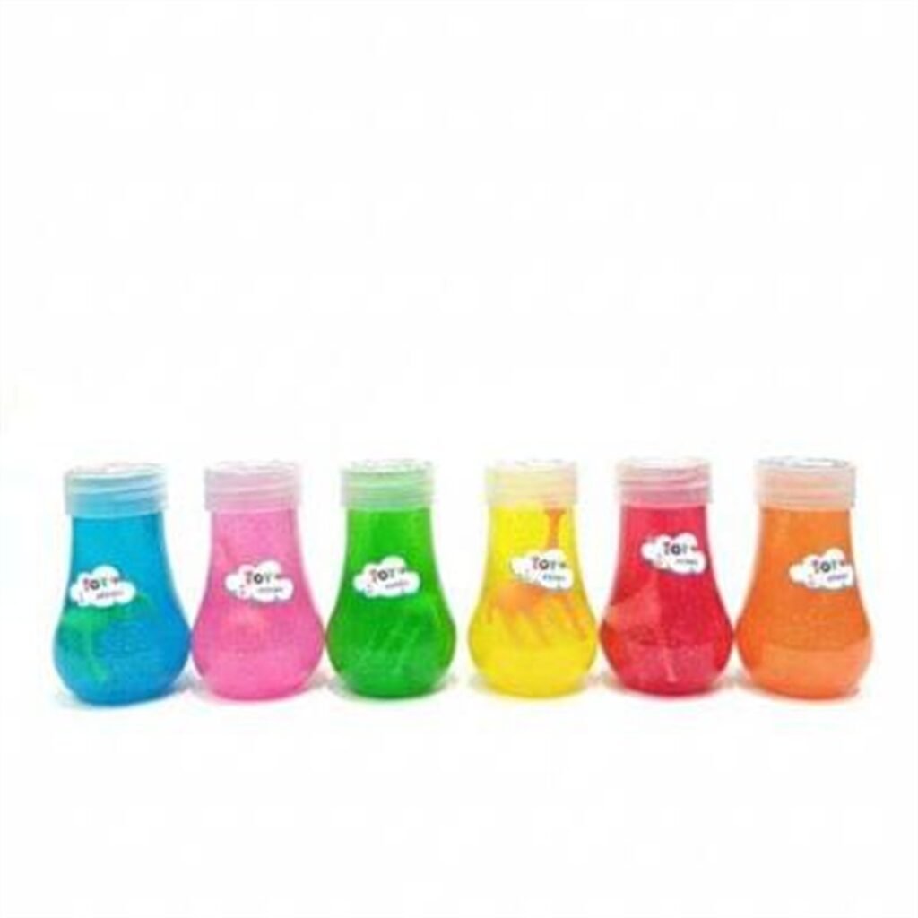 Neon Glitter Slime – Bulb Jar