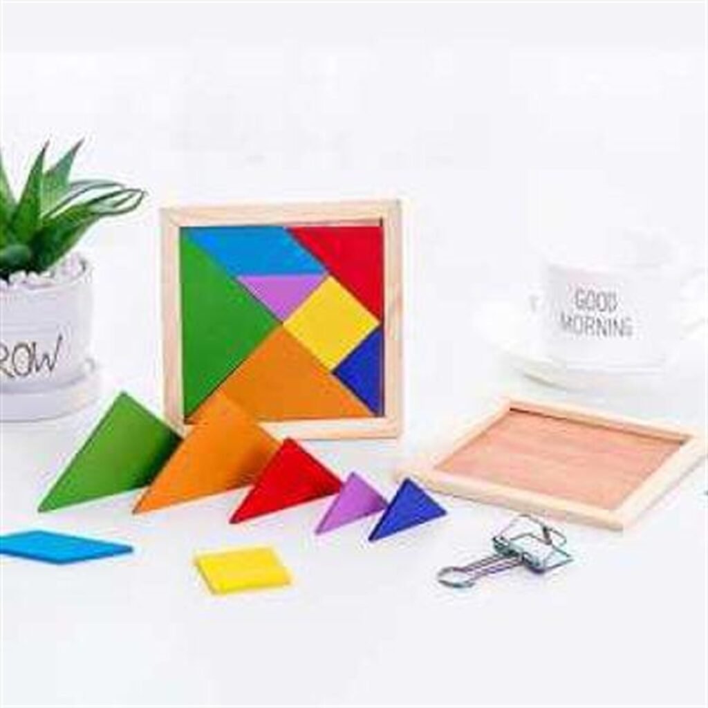 Big Wooden Tangram Puzzle