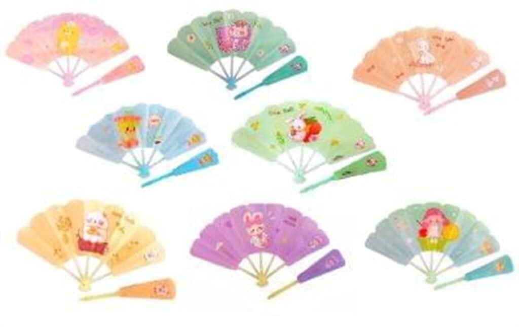 Cute Cartoon Folding Hand Fan